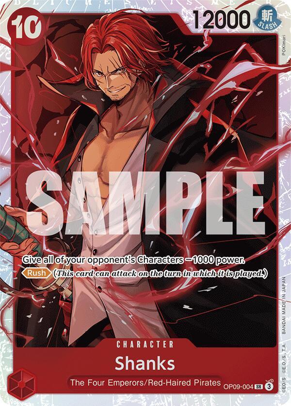 Shanks #OP09-004 - Emperors in the New World - Near Mint