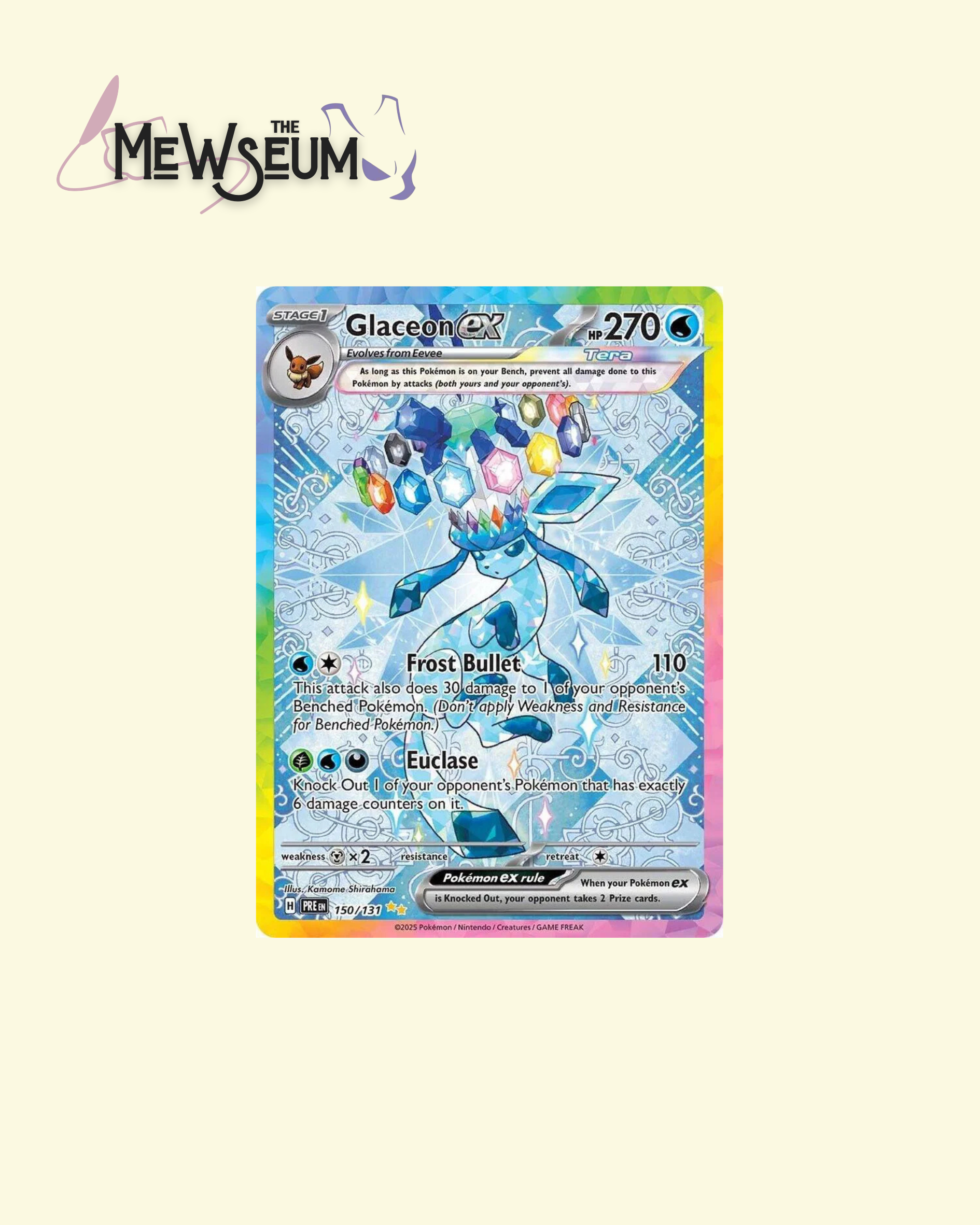 Glaceon ex - 150/131 - SV: Prismatic Evolutions (PRE)