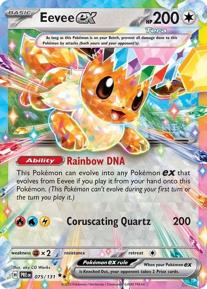 Eevee ex #075/131 - SV: Prismatic Evolutions - Near Mint