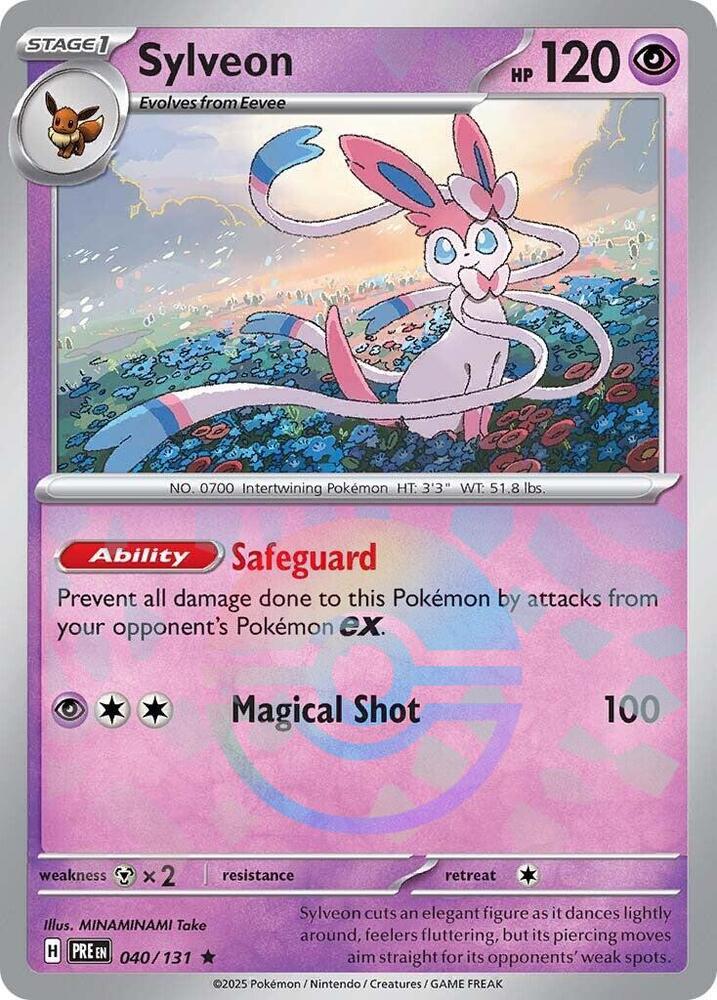 Sylveon (Poke Ball Pattern) #040/131 - SV: Prismatic Evolutions - Near Mint