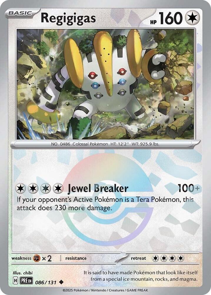 Regigigas (Poke Ball Pattern) #086/131 - SV: Prismatic Evolutions - Near Mint