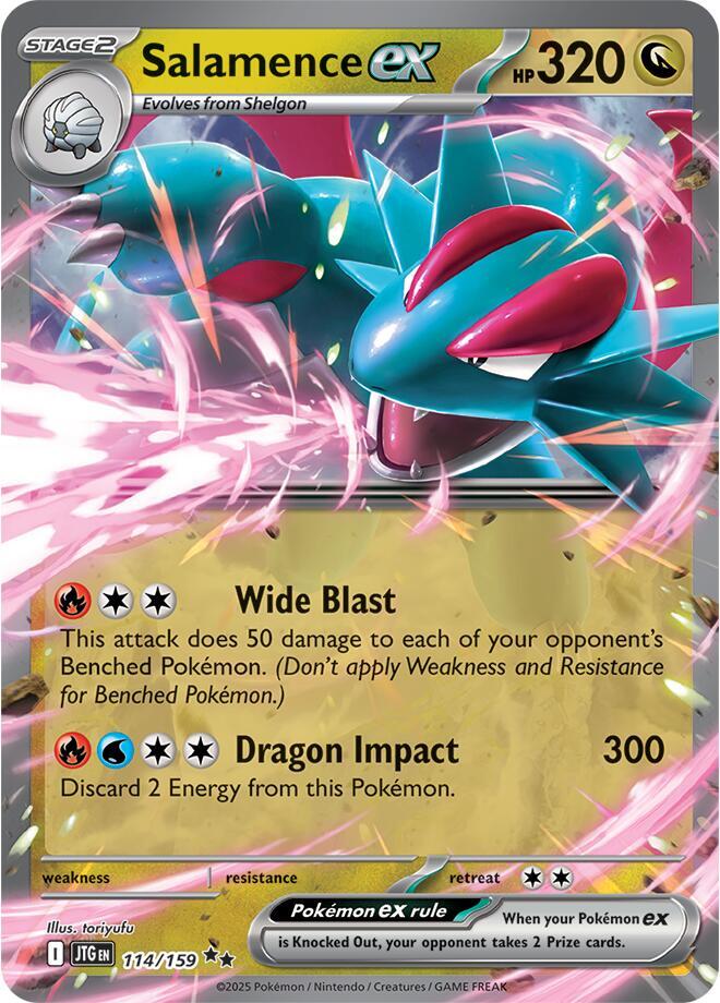 Salamence ex #114/159 - SV09: Journey Together - Near Mint