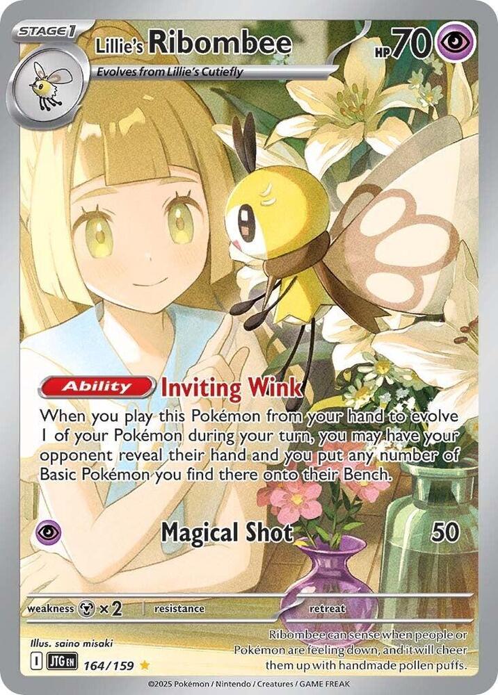 Lillie's Ribombee #164/159 - SV09: Journey Together - Near Mint