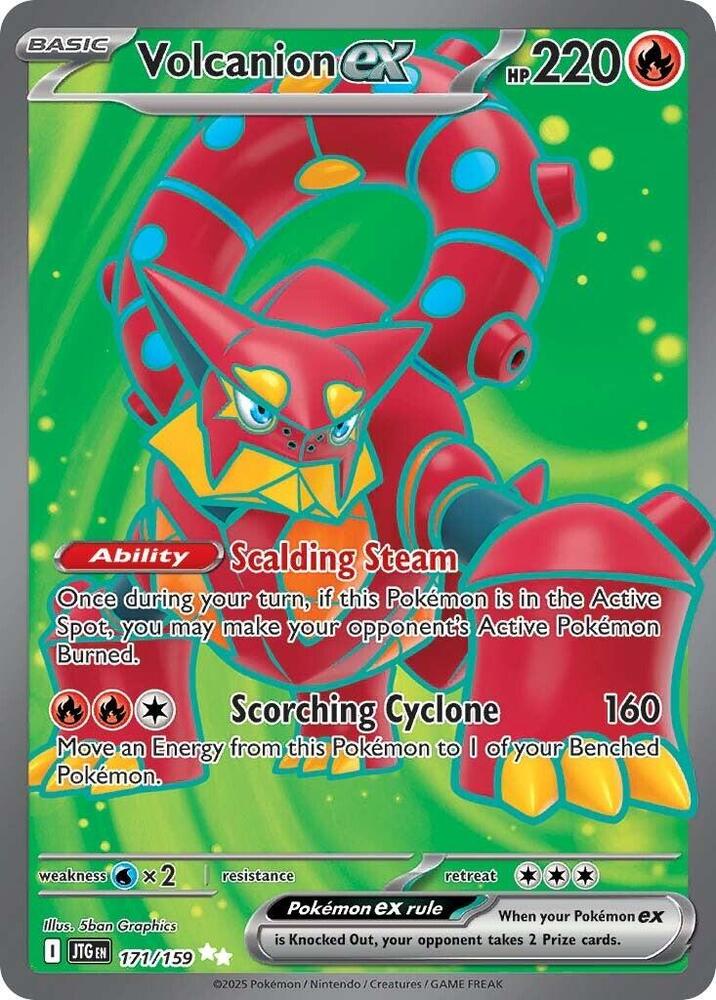 Volcanion ex #171/159 - SV09: Journey Together - Near Mint