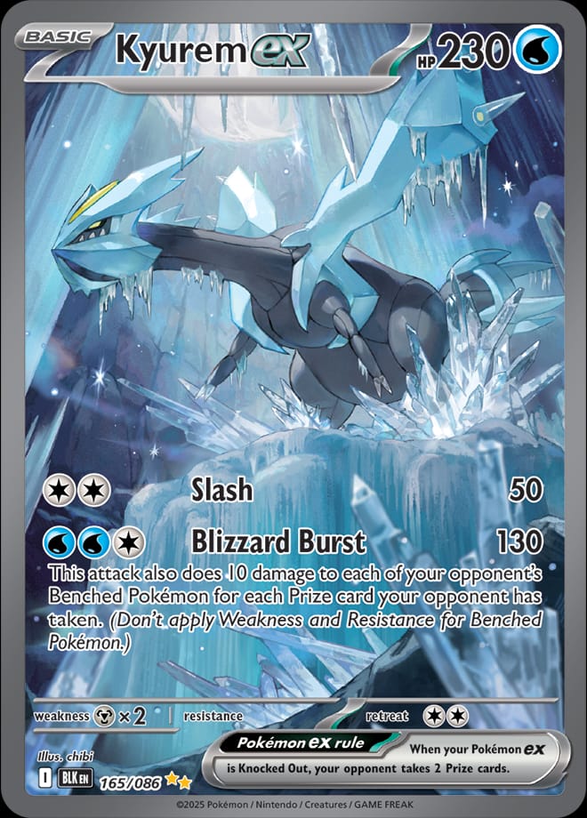 Kyurem ex #165/086 - SV: Black Bolt - PSA 10