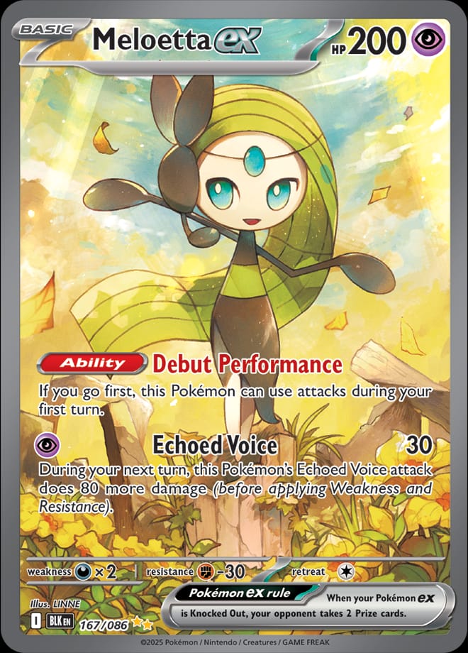 Meloetta ex #167/086 - SV: Black Bolt - PSA 10