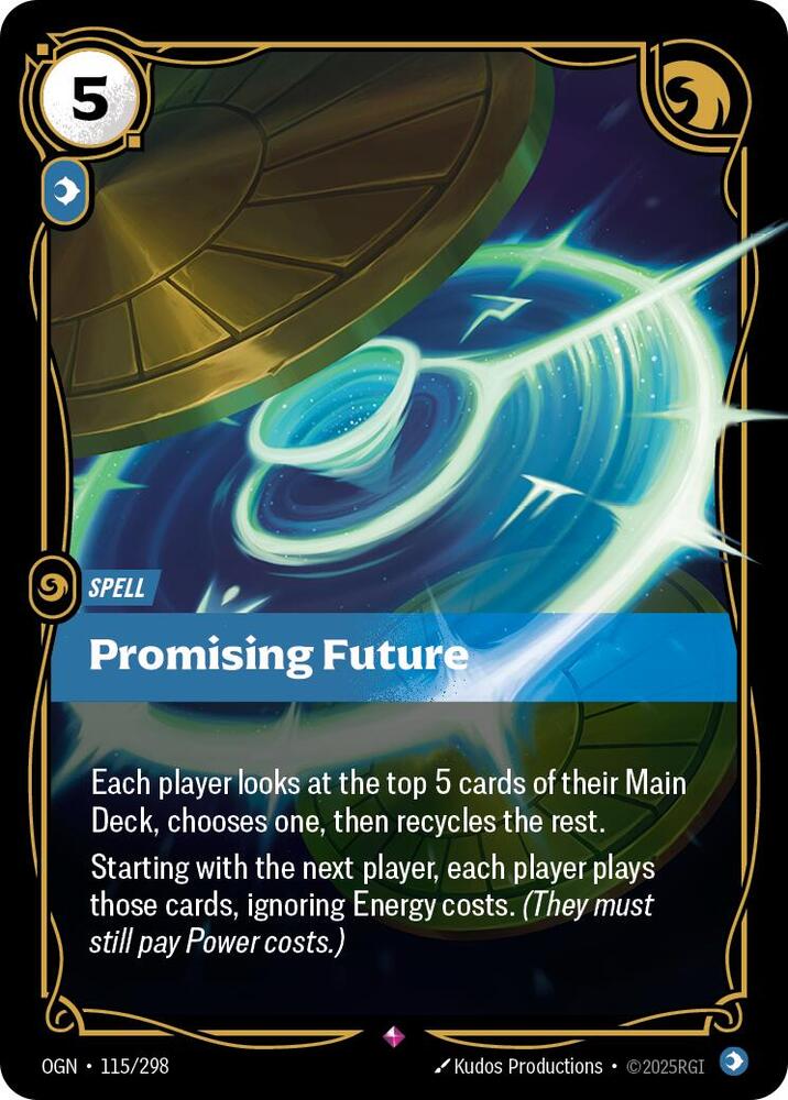Promising Future #115/298 - Origins - Near Mint