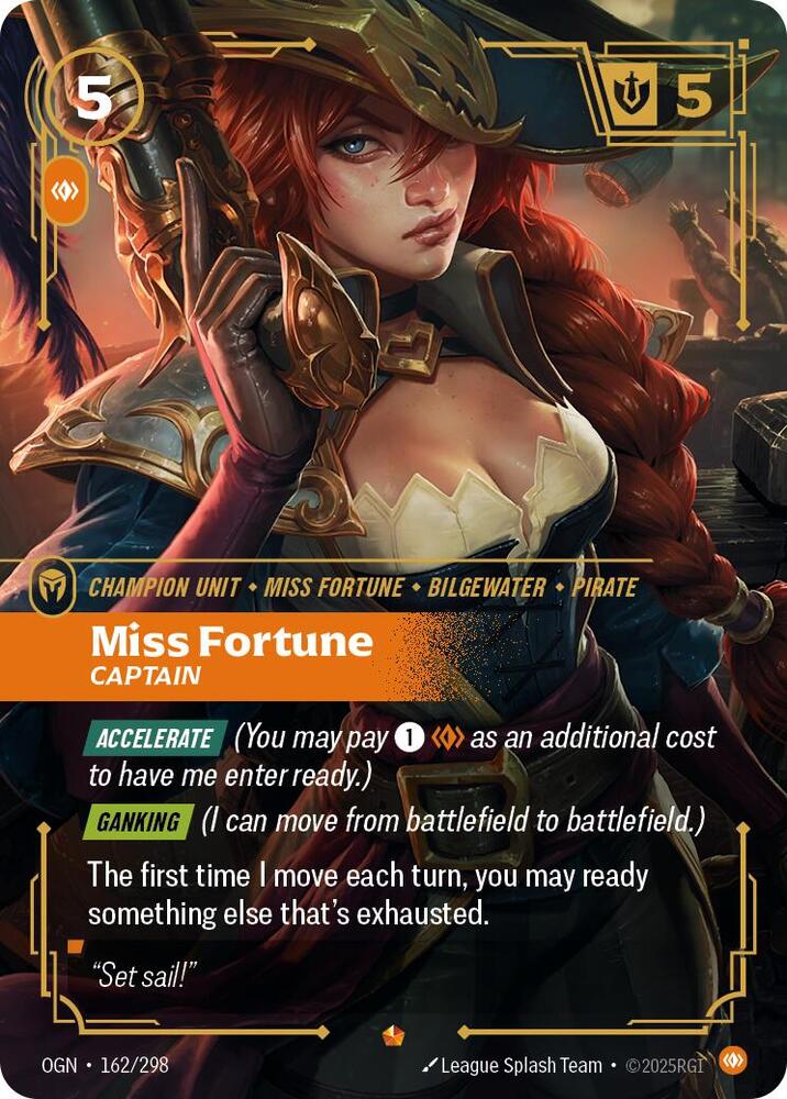 Miss Fortune - Captain #162/298 - Origins - Near Mint