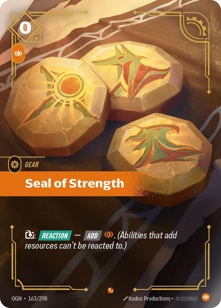 Seal of Strength #163/298 - Origins - Near Mint