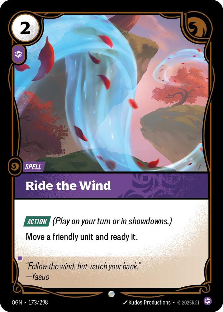 Ride The Wind #173/298 - Origins - Near Mint