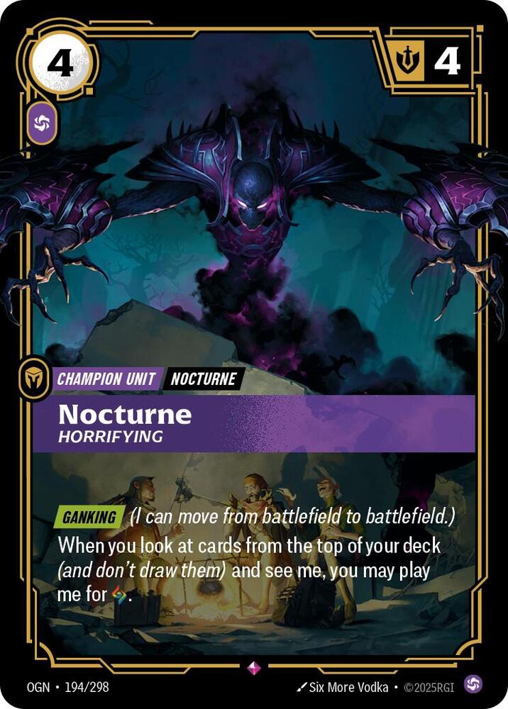 Nocturne - Horrifying #194/298 - Origins - Near Mint