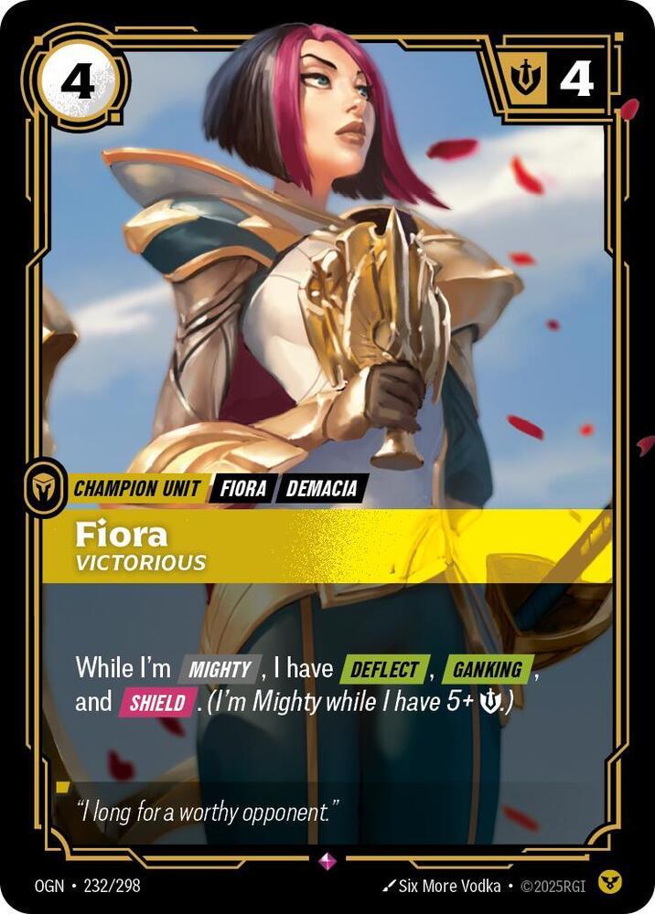 Fiora - Victorious #232/298 - Origins - Near Mint