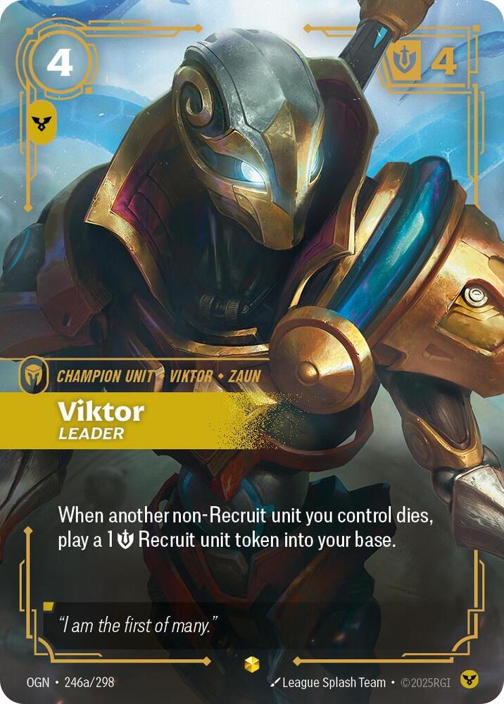 Viktor - Leader (Alternate Art) #246a/298 - Origins - Near Mint