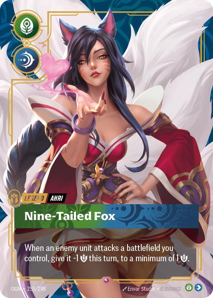 Ahri - Nine-Tailed Fox #255/298 - Origins - Near Mint