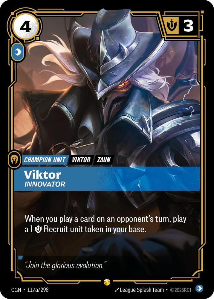 Viktor - Innovator (Alternate Art) #117a/298 - Origins - Near Mint