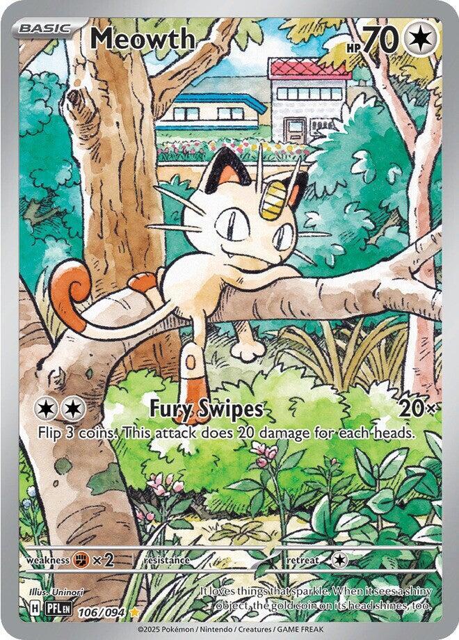 Meowth #106/094 - ME02: Phantasmal Flames - PSA 10