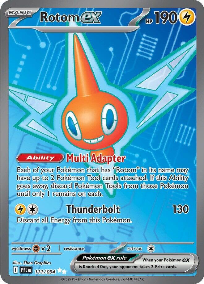 Rotom ex #111/094 - ME02: Phantasmal Flames - Near Mint