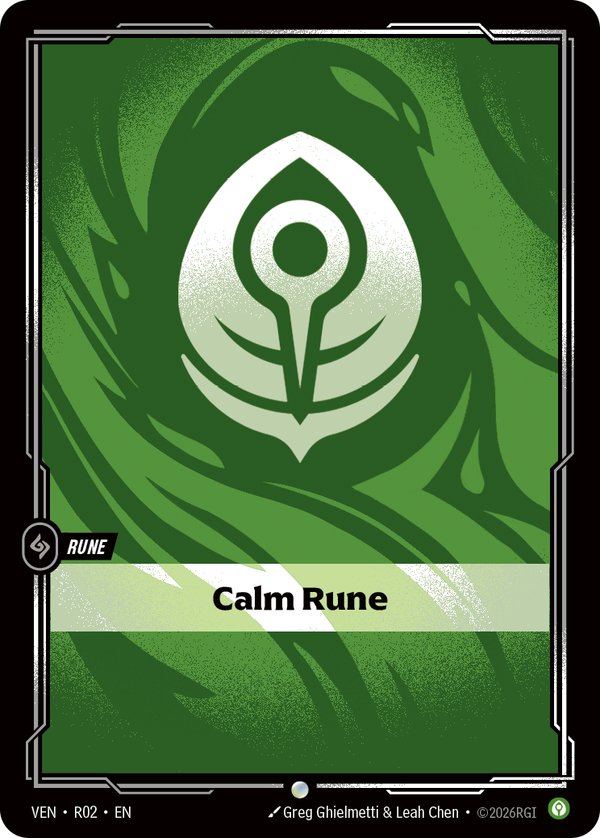 Calm Rune #042b/298 - Riftbound Organized Play Promotional Cards - Near Mint