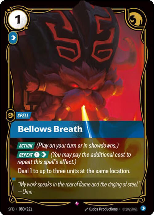 Bellows Breath #080/221 - Spiritforged - Near Mint