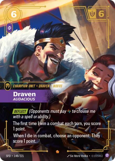 Draven - Audacious #148/221 - Spiritforged - Near Mint