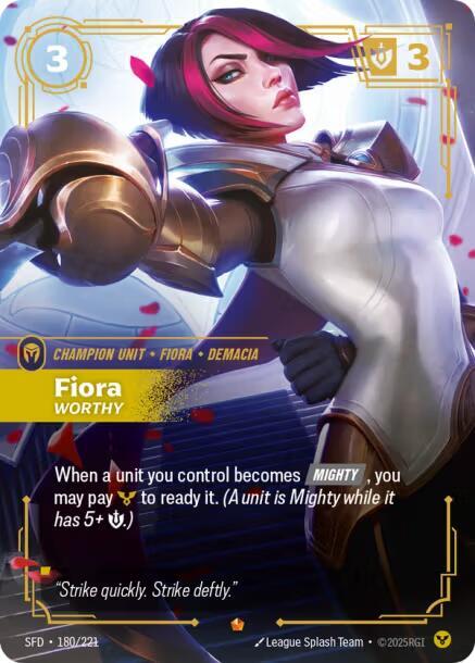 Fiora - Worthy #180/221 - Spiritforged - Near Mint