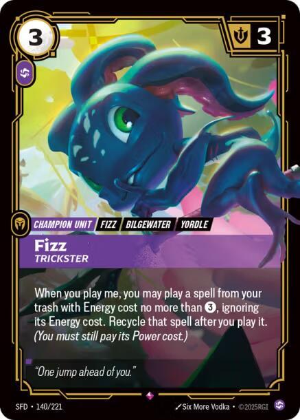 Fizz - Trickster #140/221 - Spiritforged - Near Mint