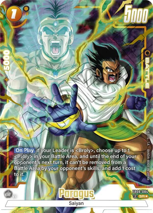 Paragus (Alternate Art) #FB08-084 - Saiyan's Pride - Near Mint