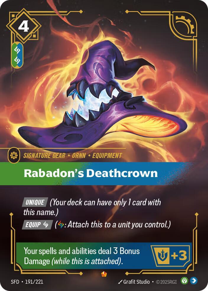 Rabadon's Deathcrown #191/221 - Spiritforged - Near Mint