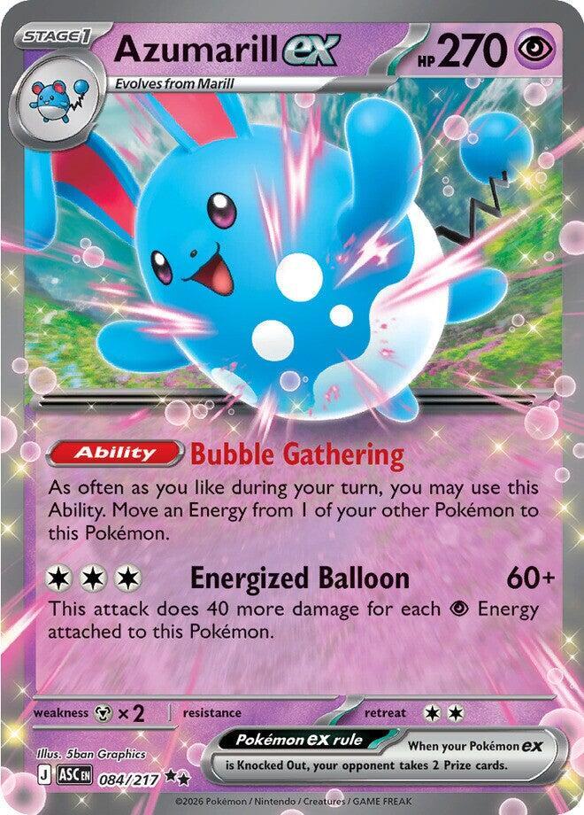 Azumarill ex #084/217 - ME: Ascended Heroes - Near Mint
