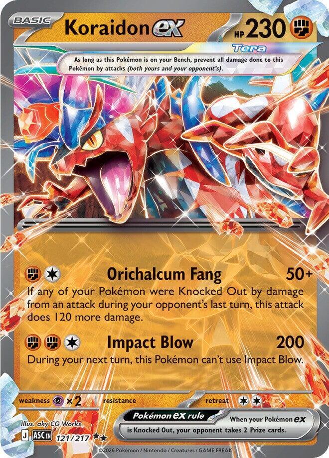 Koraidon ex #121/217 - ME: Ascended Heroes - Near Mint