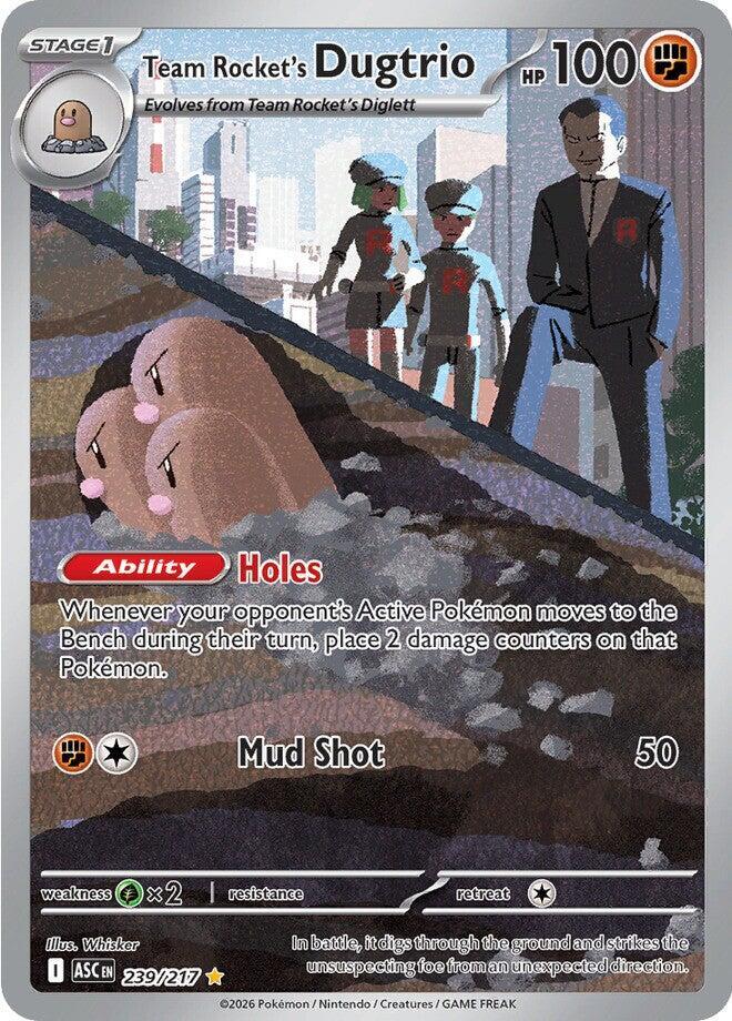 Team Rocket's Dugtrio #239/217 - ME: Ascended Heroes - Near Mint