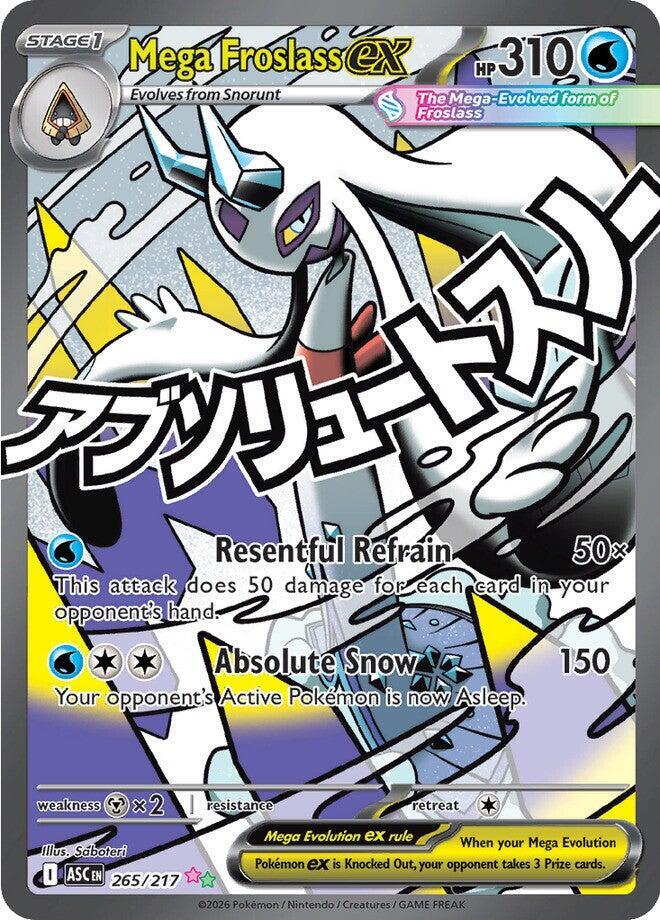 Mega Froslass ex #265/217 - ME: Ascended Heroes - Near Mint