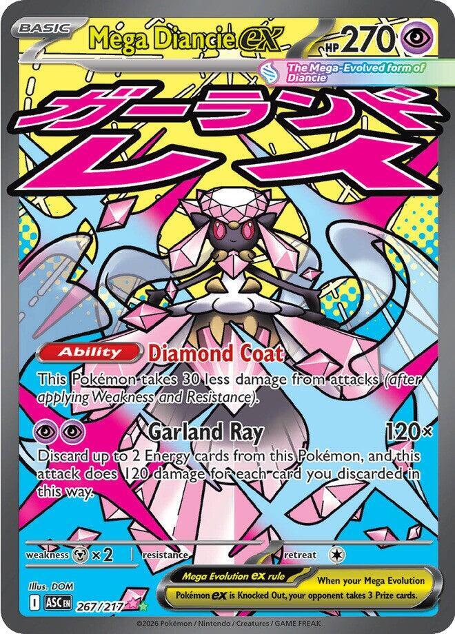 Mega Diancie ex #267/217 - ME: Ascended Heroes - Near Mint