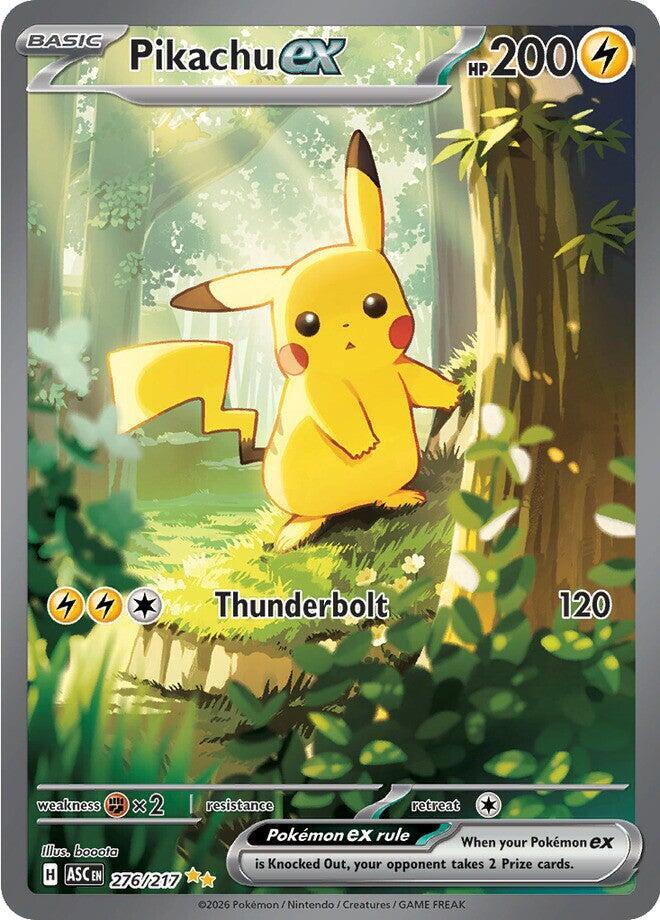 Pikachu ex #276/217 - ME: Ascended Heroes - Near Mint