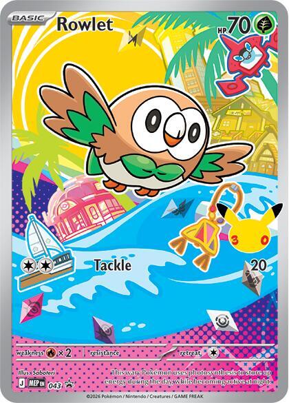 Rowlet #043 - ME: Mega Evolution Promo - Near Mint