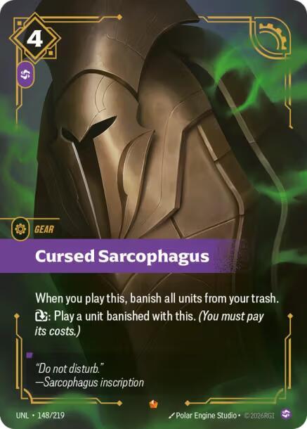 Cursed Sarcophagus #148/219 - Unleashed - Near Mint