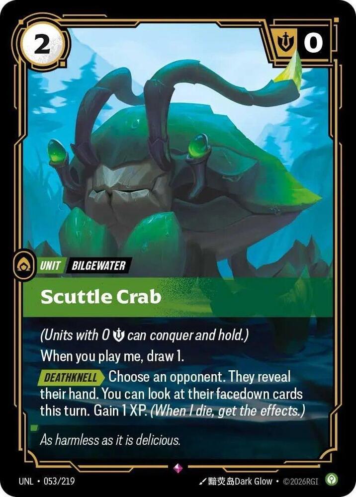 Scuttle Crab #053/219 - Unleashed - Near Mint