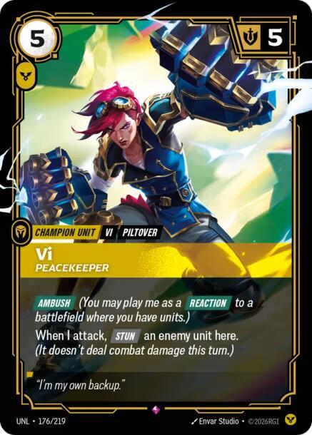 Vi - Peacekeeper #176/219 - Unleashed - Near Mint