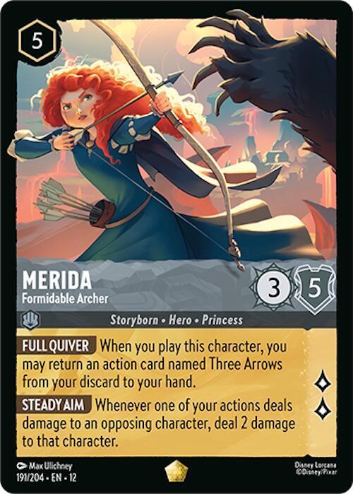 Merida - Formidable Archer #191/204 - Wilds Unknown - Near Mint