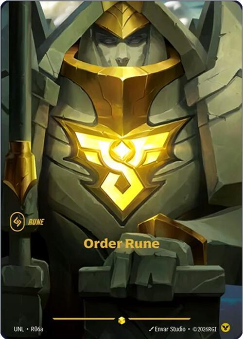 Order Rune (Alternate Art) #R06a - Unleashed - Near Mint