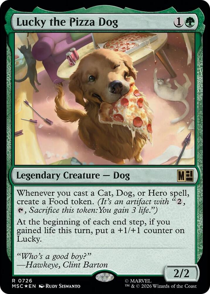 Lucky the Pizza Dog #726 - Commander: Marvel Super Heroes - Near Mint