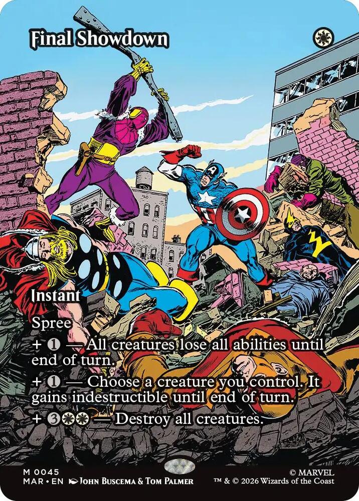 Final Showdown (Borderless) #45 - Marvel Universe Eternal-Legal - Near Mint