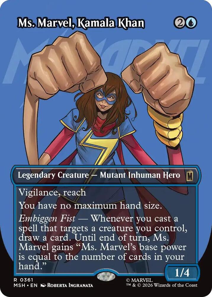 Ms. Marvel, Kamala Khan (Borderless) #361 - Marvel Super Heroes - Near Mint