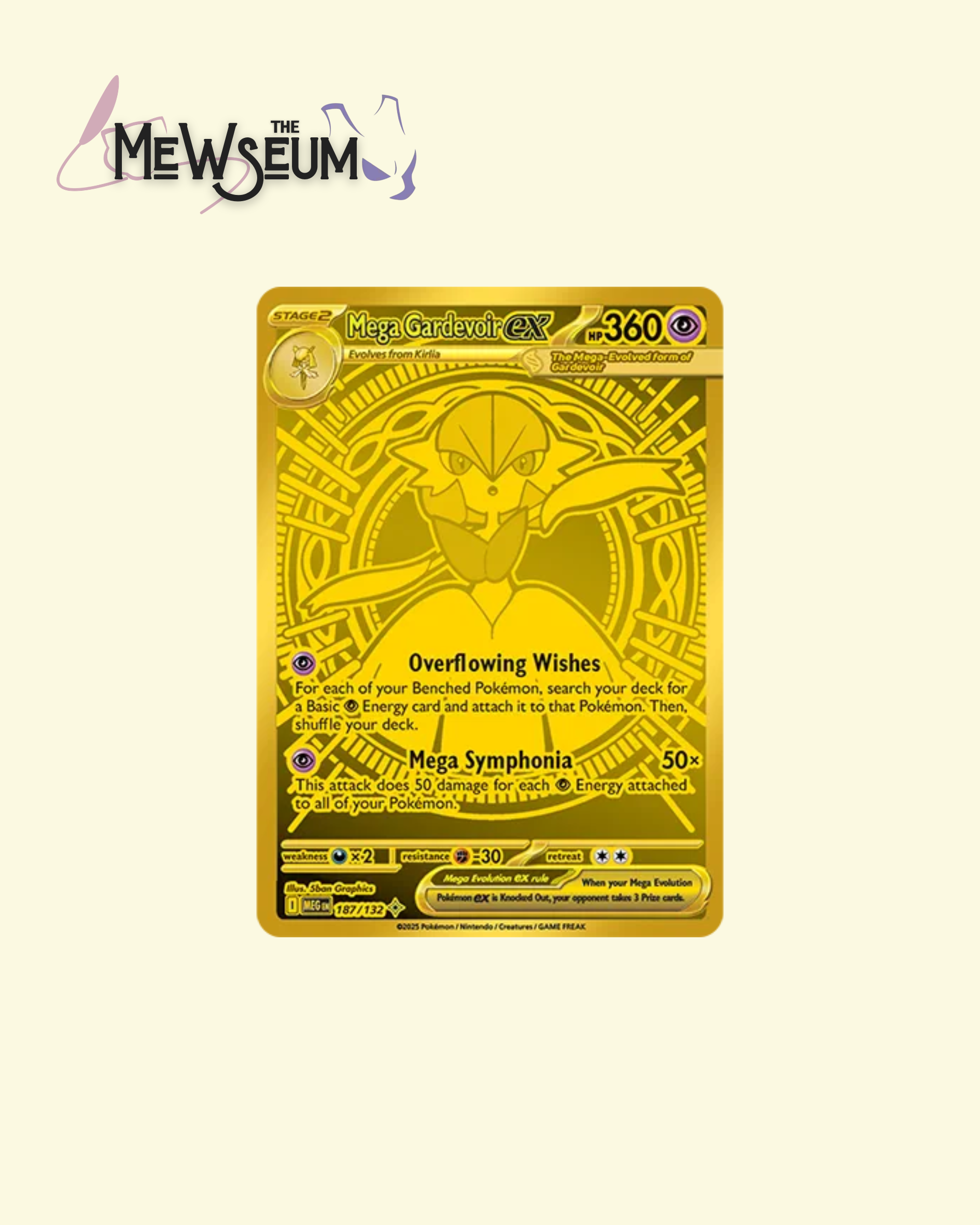 Mega Gardevoir ex - 187/132 - ME01: Mega Evolution (MEG)