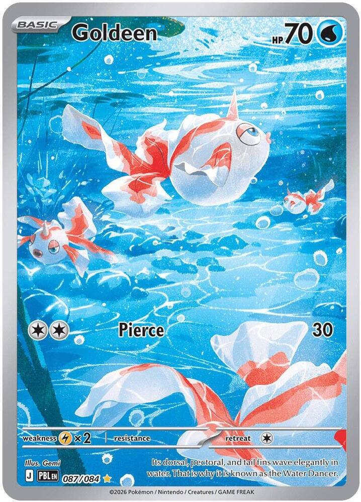 Goldeen #087/084 - ME05: Pitch Black - Near Mint