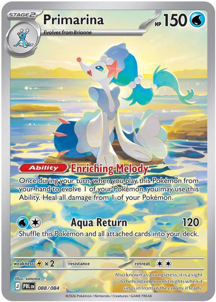 Primarina #088/084 - ME05: Pitch Black - Near Mint