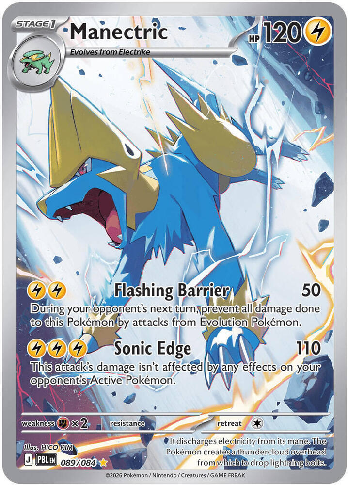Manectric #089/084 - ME05: Pitch Black - Near Mint