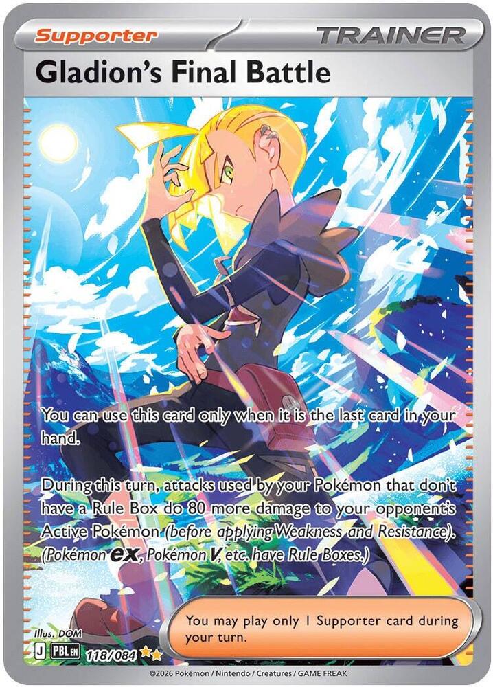 Gladion's Final Battle #118/084 - ME05: Pitch Black - Near Mint