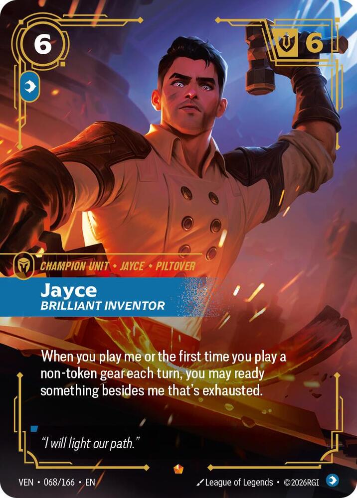 Jayce, Brilliant Inventor #068/166 - Vendetta - Near Mint