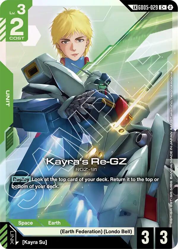 Kayra's Re-GZ (C+) (Link Rare) #GD05-029 - Freedom Ascension - Near Mint